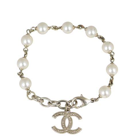 chanel pearl bracelet belt stone|authentic Chanel jewelry.